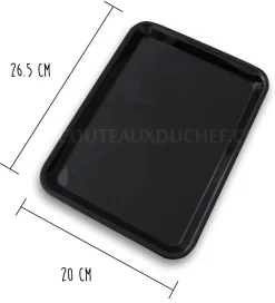 Plateau de présentation professionnel en Altuglas® noir - 20x26.5cm 1/5