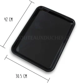 Plateau de présentation professionnel en Altuglas® noir - 42x30.5cm
