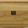 Plateau à fromage avec couvercle Continenta en bois d'hévéa 38,5x25,5x11,5cm