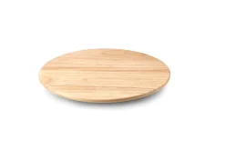 Plateau à fromage rotatif Continenta en bois d'hévéa