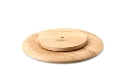 Plateau à fromage rotatif Continenta en bois d'hévéa