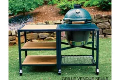 Plateau-grille en inox Big Green Egg pour meuble d'extension