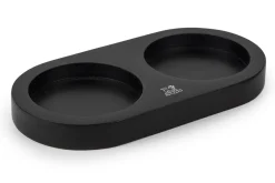 Plateau pour deux moulins Peugeot Linéa en bambou noir mat
