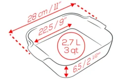 Plat four carré Peugeot Appolia en céramique ardoise