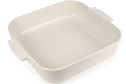 Plat four carré Peugeot Appolia en céramique écru 29,5x29,5x7,5cm