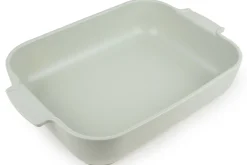 Plat four rectangle Peugeot Appolia en céramique vert sauge