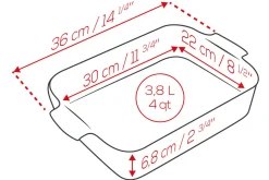 Plat four rectangle Peugeot Appolia en céramique vert sauge