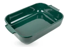 Plat four rectangle Peugeot Appolia en céramique vert forêt