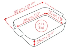 Plat four rectangle Peugeot Appolia en céramique ardoise