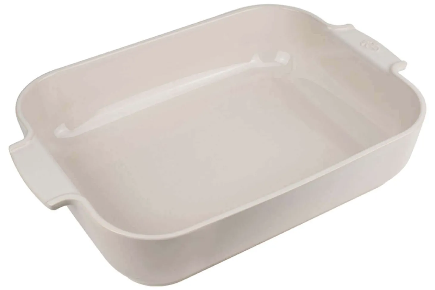 Plat four rectangle Peugeot Appolia en céramique écru 40x27cm