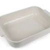 Plat four rectangle Peugeot Appolia en céramique écru 36x23,6x7,5cm