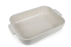 Plat four rectangle Peugeot Appolia en céramique écru 36x23,6x7,5cm
