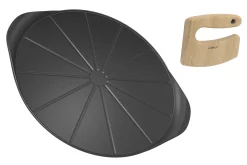 Plat à pizza Cookut Le Formidable avec coupe-pizza graphite