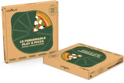 Plat à pizza Cookut Le Formidable avec coupe-pizza fougère