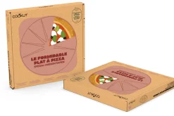 Plat à pizza Cookut Le Formidable avec coupe-pizza guimauve