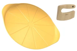 Plat à pizza Cookut Le Formidable avec coupe-pizza mangue - Édition limitée 2026