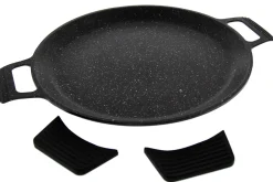 Plat à pizza en fonte Pradel Excellence Premium 32cm façon pierre tous feux/ induction