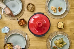Plat à tajine Peugeot Atlas en céramique rouge diamètre 30cm