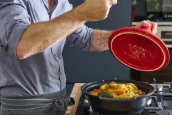 Plat à tajine Peugeot Atlas en céramique rouge diamètre 30cm