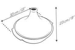 Plat à tajine Peugeot Atlas en céramique noir satin diamètre 30cm