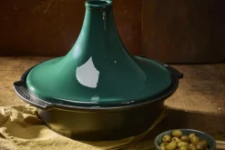 Plat à tajine Peugeot Atlas en céramique vert forêt diamètre 30cm