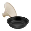 Plat à tajine Staub 20cm en fonte émaillée avec couvercle crème compatible induction