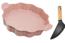 Plat à tarte Cookut Le Formidable avec coupe-tarte guimauve