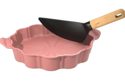 Plat à tarte Cookut Le Formidable avec coupe-tarte guimauve