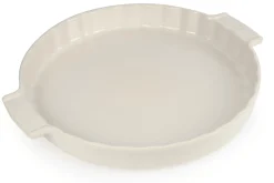 Plat à tarte Peugeot Appolia en céramique écru diamètre 30cm