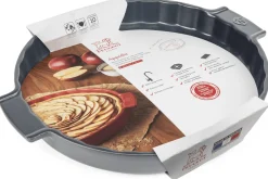 Plat à tarte Peugeot Appolia en céramique ardoise diamètre 30cm