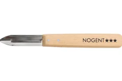 Éplucheur Nogent Classic simple tranchant manche en hêtre 16cm pour droitiers