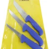 Pochette de 3 couteaux de boucher bleus DICK ERGOGRIP désosseur+saigner+boucher