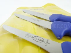 Pochette de 3 couteaux de boucher bleus DICK ERGOGRIP désosseur+saigner+boucher