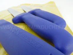 Pochette de 3 couteaux de boucher bleus DICK ERGOGRIP désosseur+saigner+boucher