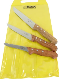 Pochette de 3 couteaux de boucher DICK Bois désosseur+saigner+boucher