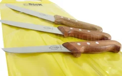 Pochette de 3 couteaux de boucher DICK Bois désosseur+saigner+boucher