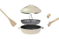 Poêle antiadhérente Cookut La Fabuleuse 8-en-1 meringue