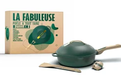 Poêle antiadhérente Cookut La Fabuleuse 8-en-1 canopée