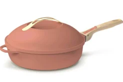 Poêle antiadhérente Cookut La Fabuleuse 8-en-1 pivoine