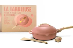 Poêle antiadhérente Cookut La Fabuleuse 8-en-1 pivoine