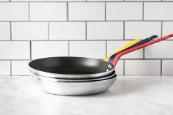 Poêle antiadhésive De Buyer Choc Resto Induction jaune en aluminium