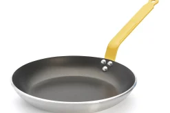 Poêle antiadhésive De Buyer Choc Resto Induction jaune en aluminium