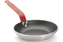 Poêle antiadhésive De Buyer Choc Resto Induction rouge en aluminium