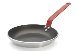 Poêle antiadhésive De Buyer Choc Resto Induction rouge en aluminium
