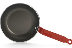 Poêle antiadhésive De Buyer Choc Resto Induction rouge en aluminium