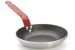 Poêle antiadhésive De Buyer Choc Classic HACCP rouge en aluminium