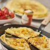 Poêle à crêpes antiadhésive De Buyer Choc B Bois en aluminium forgé et manche en hêtre
