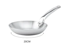 Poêle à frire De Buyer Alchimy en inox 18/10 multicouches 3 plis