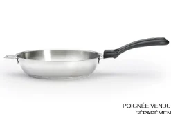 Poêle à frire De Buyer Milady Twisty en acier inoxydable