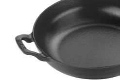 Poêle à frire Staub Vintage en fonte émaillée manche en bois